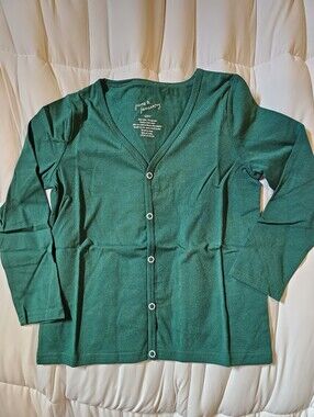 June & January Green Cardigan Sweater Top Size 5/6Y NWT
